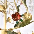 Load image into Gallery viewer, Rose Flowers Chandelier
