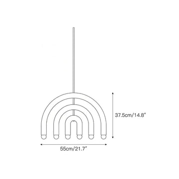 Rotating Rainbow Pendant Lamp – detail 13 — Dimension drawings 11