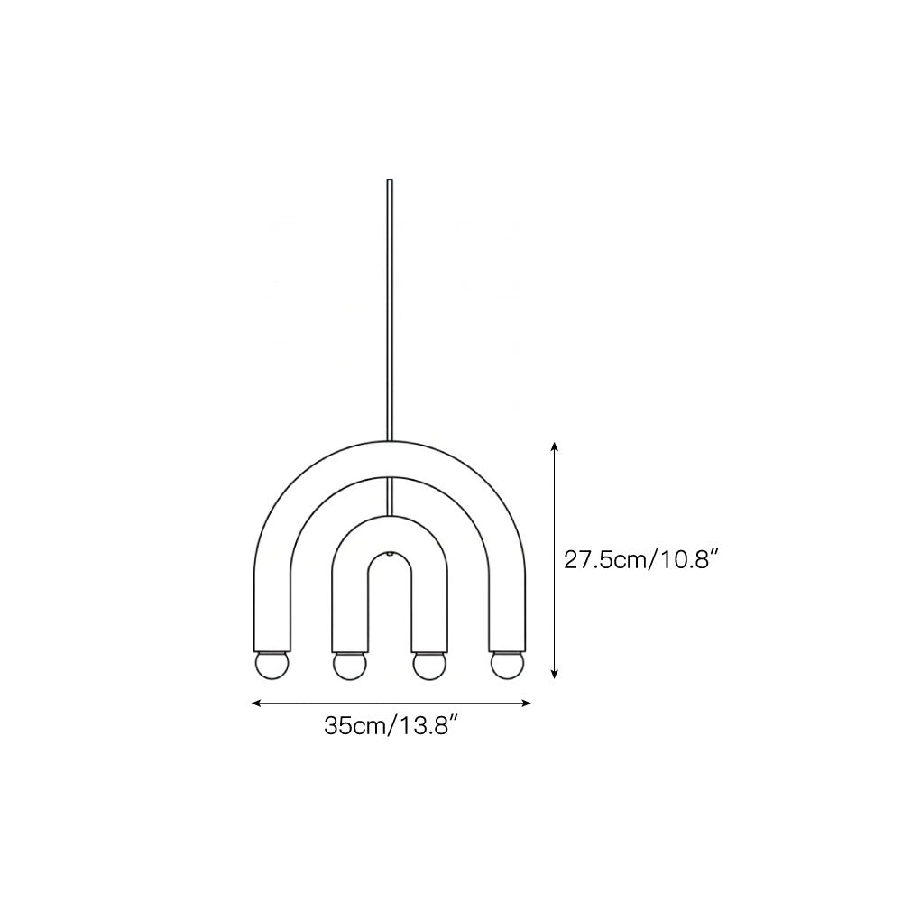 Rotating Rainbow Pendant Lamp