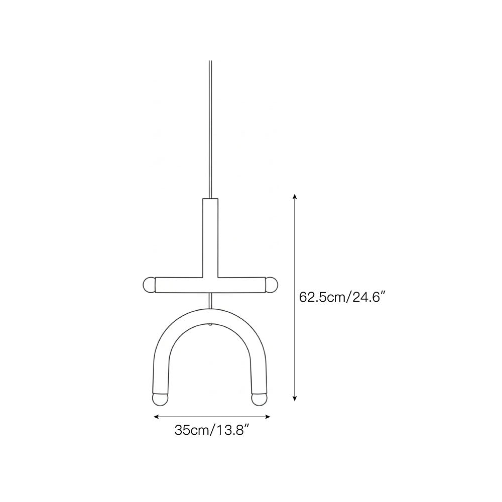 Rotating Rainbow Pendant Lamp