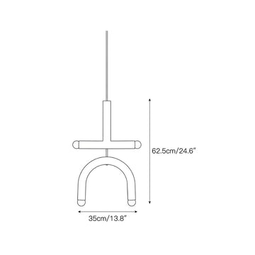 Rotating Rainbow Pendant Lamp – detail 9 — Dimension drawings 7