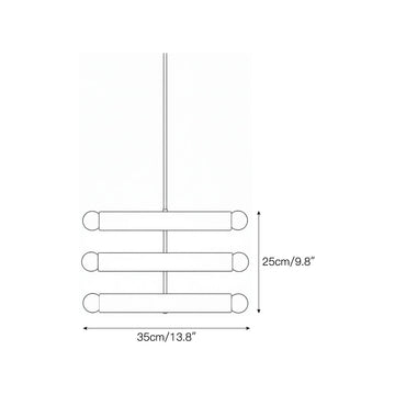 Rotating Rainbow Pendant Lamp – detail 10 — Dimension drawings 8