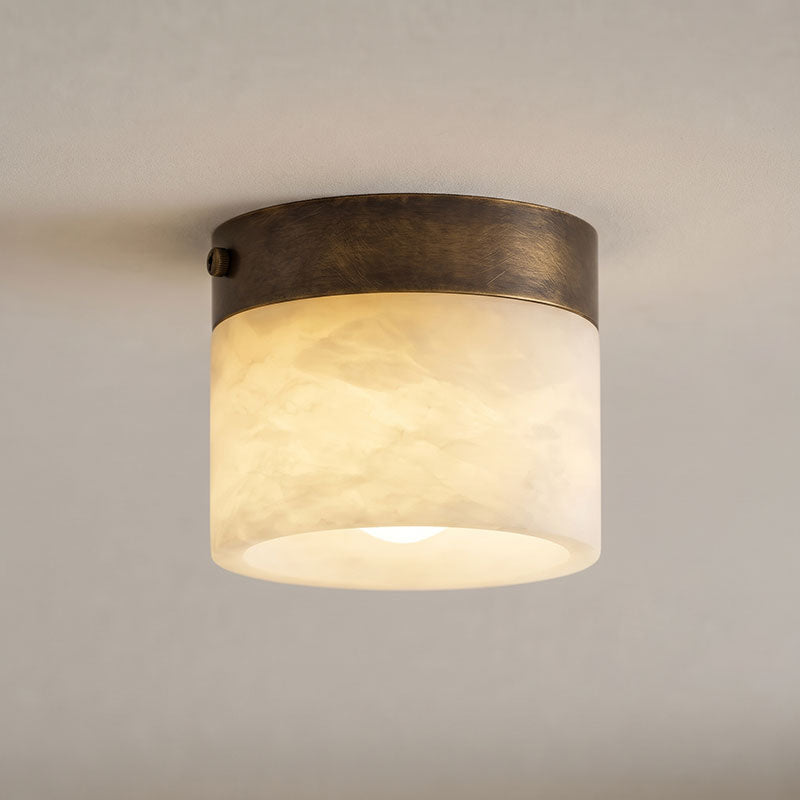 Round Alabaster Plafondlamp