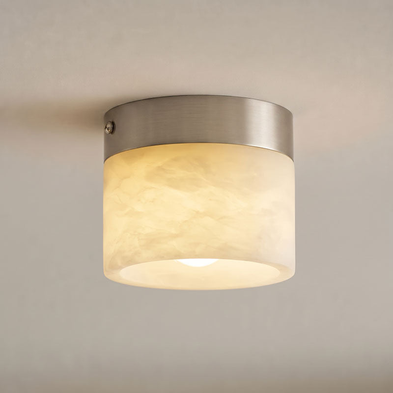 Round Alabaster Plafondlamp