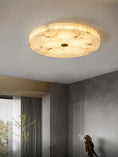 Load image into Gallery viewer, Round Alabaster Ceiling Lamp
