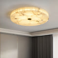 Load image into Gallery viewer, Round Alabaster Ceiling Lamp
