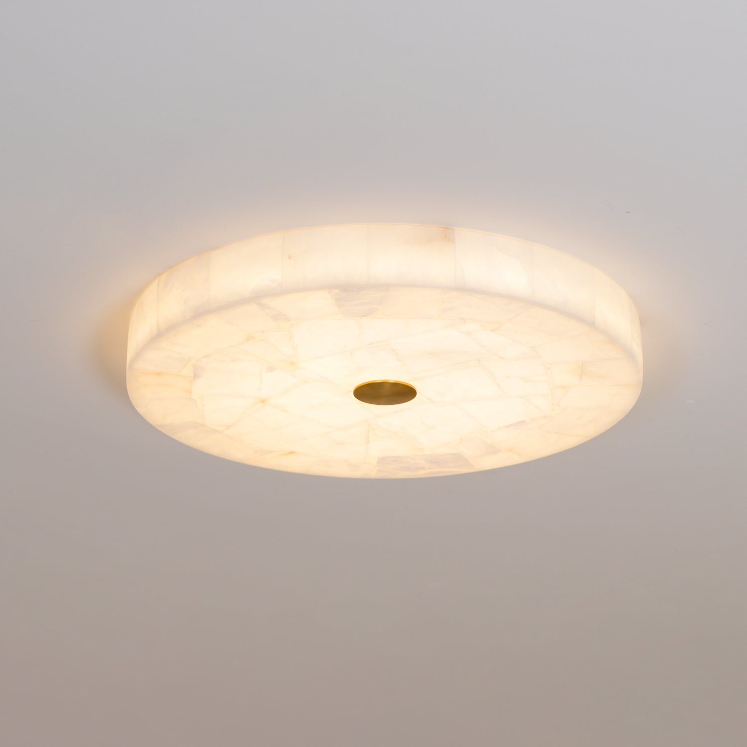 Round Alabaster Ceiling Lamp