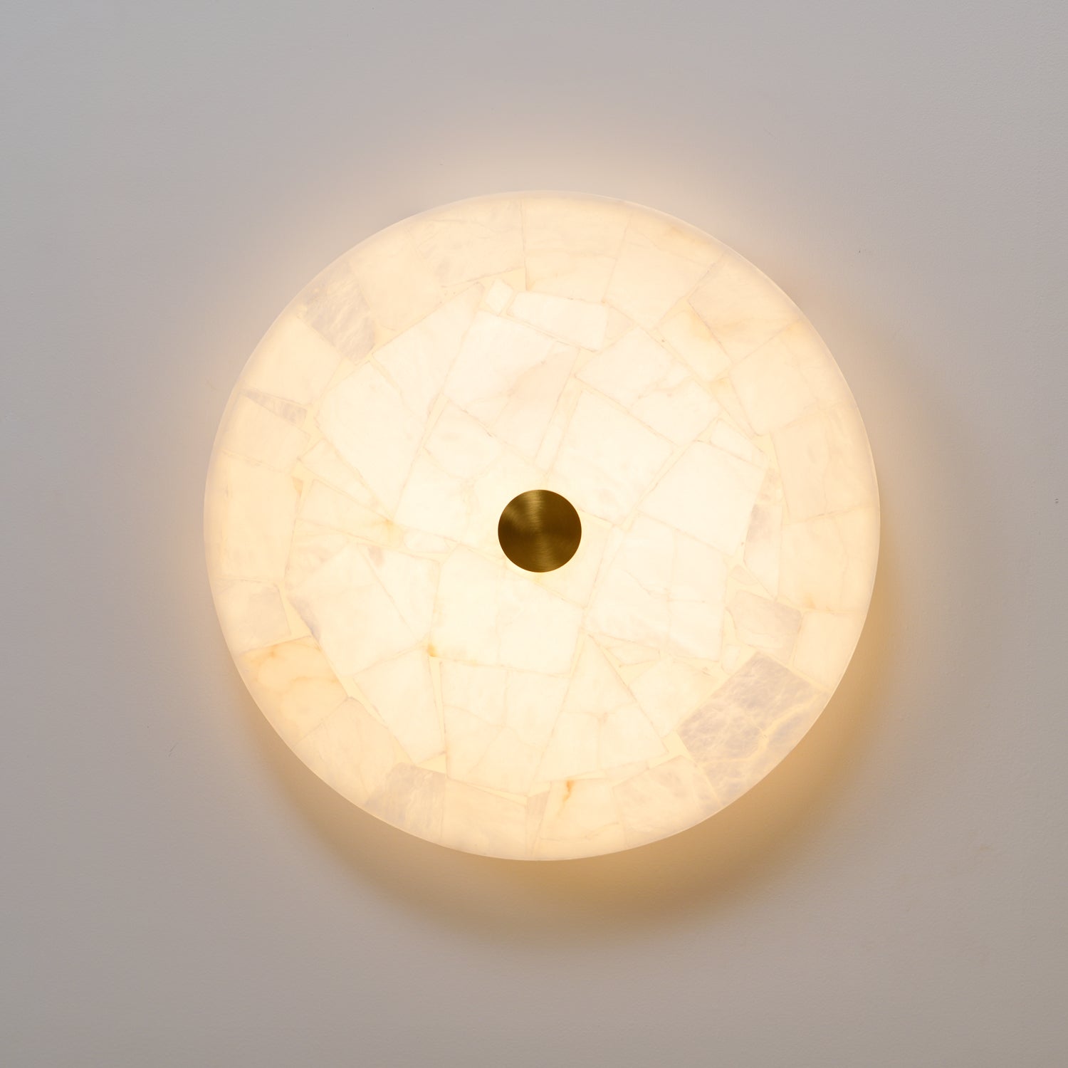 Round Alabaster Ceiling Lamp