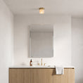Load image into Gallery viewer, Round Alabaster Semi-Flush Mount
