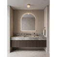 Load image into Gallery viewer, Round Alabaster Semi-Flush Mount
