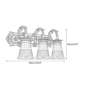Royce Vanity Wall Sconce – detail 3 — Dimension drawings 1
