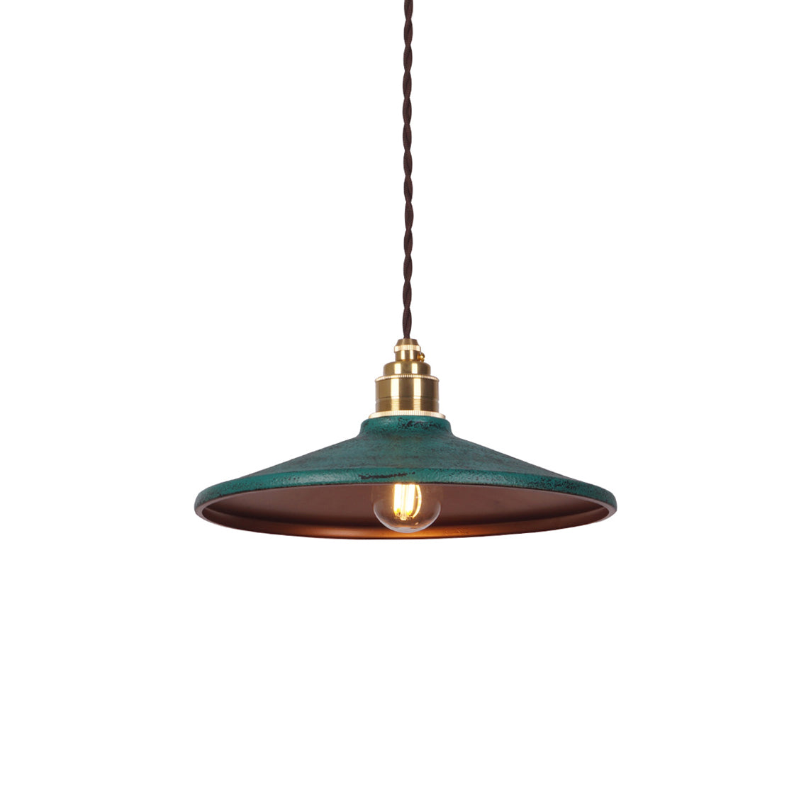 Rustic Saucer Shade Pendant Light