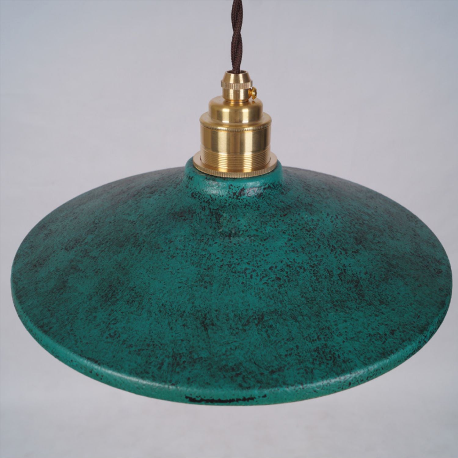 Rustic Saucer Shade Pendant Light