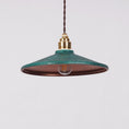 Load image into Gallery viewer, Rustic Saucer Shade Pendant Light
