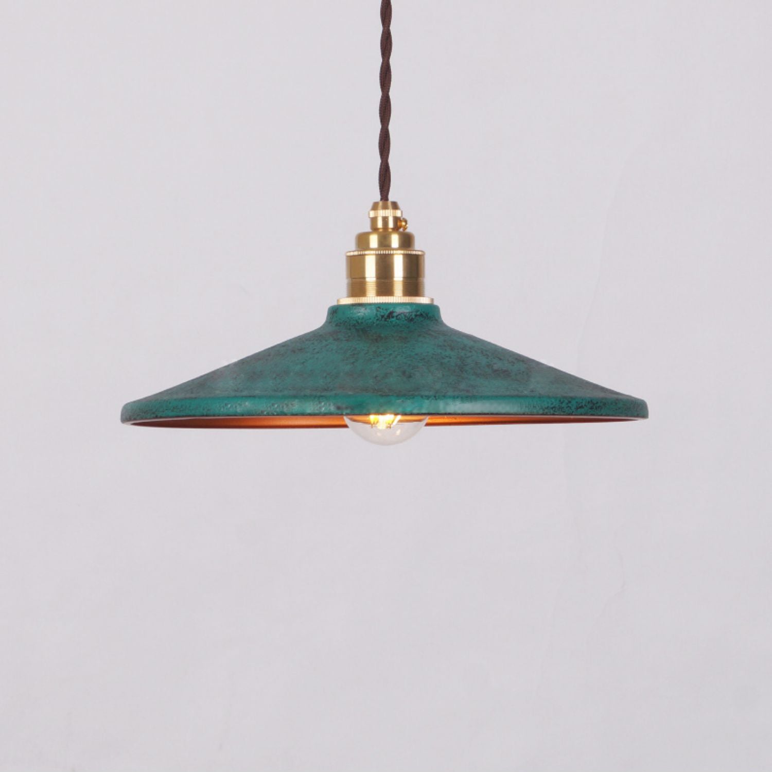 Rustic Saucer Shade Pendant Light