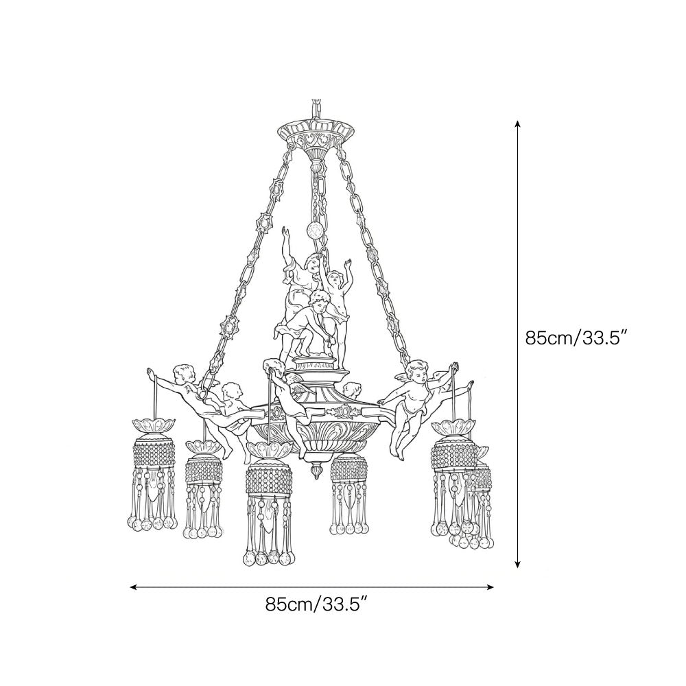 Ruth Brass Chandelier