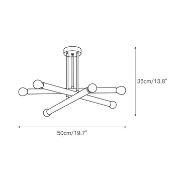 Ruven Chandelier – detail 3 — Dimension drawings 1