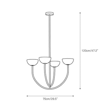 Ruzo Chandelier – detail 3 — Dimension drawings 1