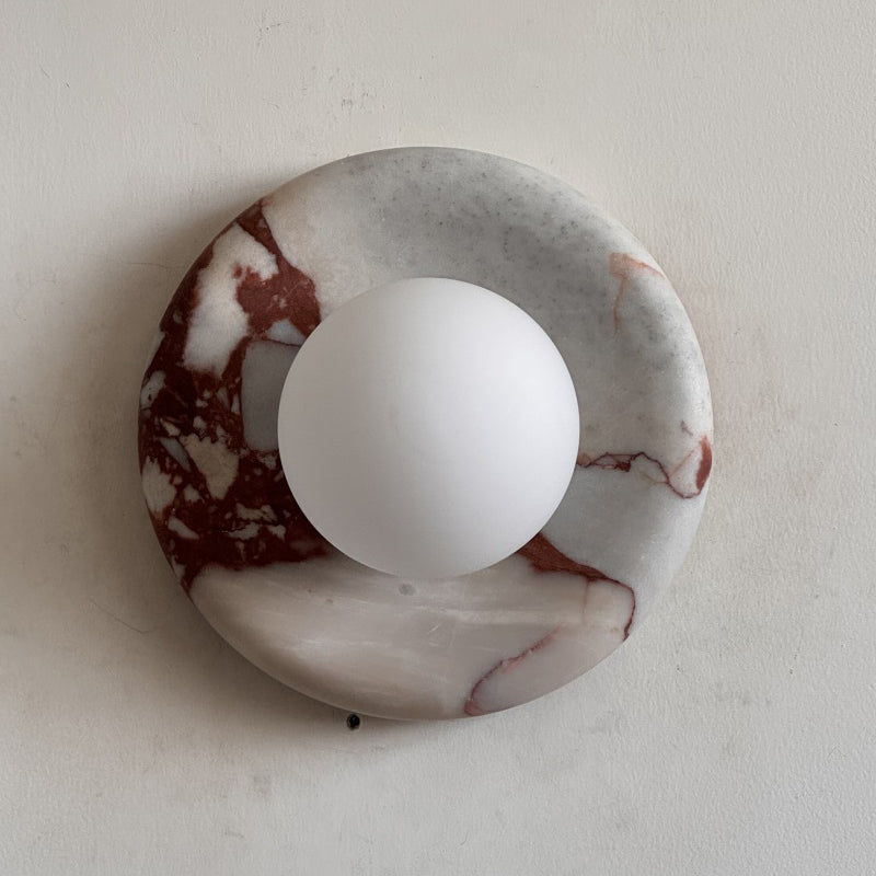 Orli Red Marble Sconce