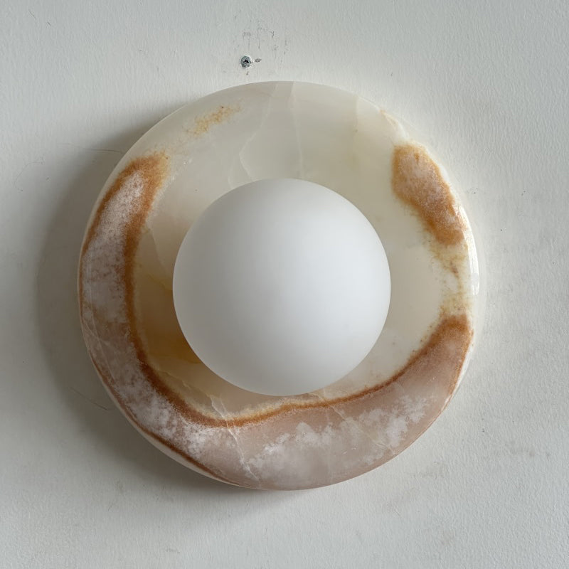 Orli White Jade Sconce