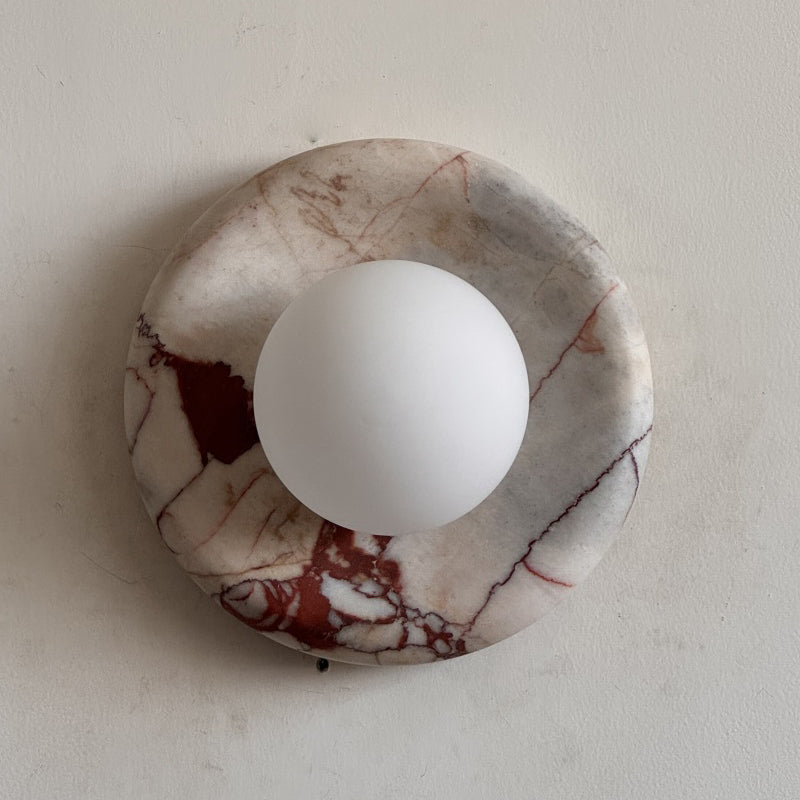 Orli Red Marble Sconce
