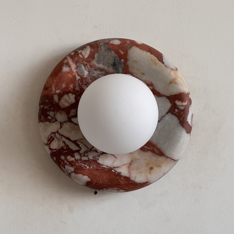 Orli Red Marble Sconce
