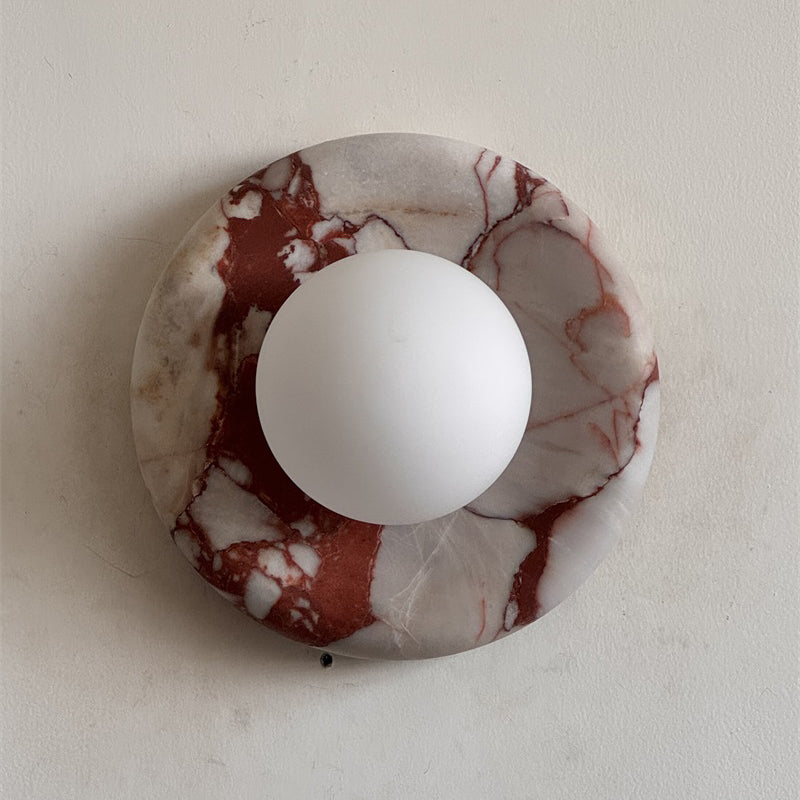 Orli Red Marble Sconce