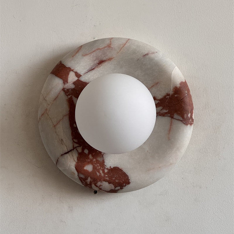 Orli Red Marble Sconce