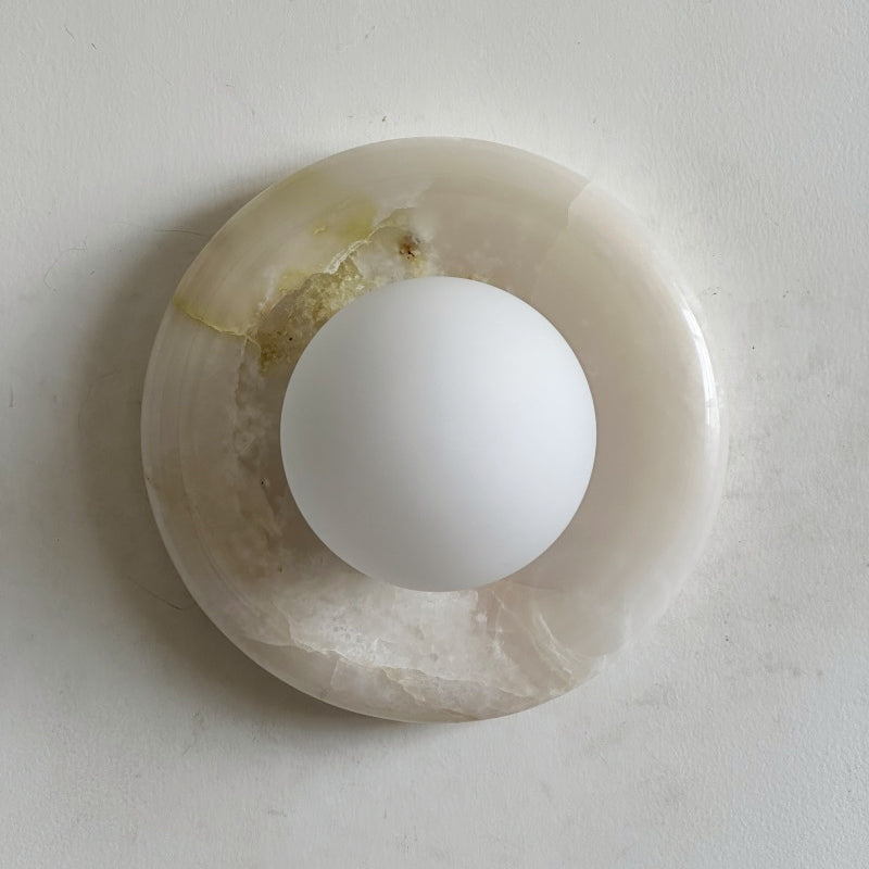 Orli White Jade Sconce