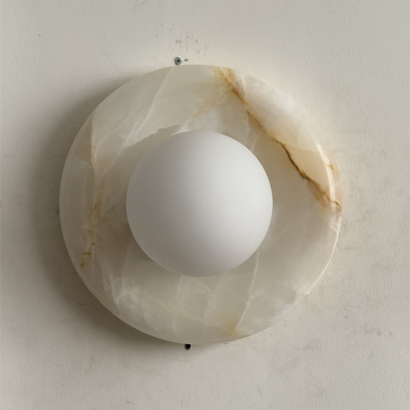 Orli White Jade Sconce