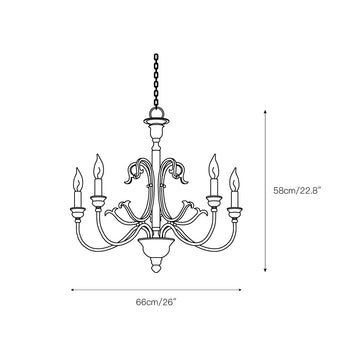 Sabine Chandelier – detail 3 — Dimension drawings 1