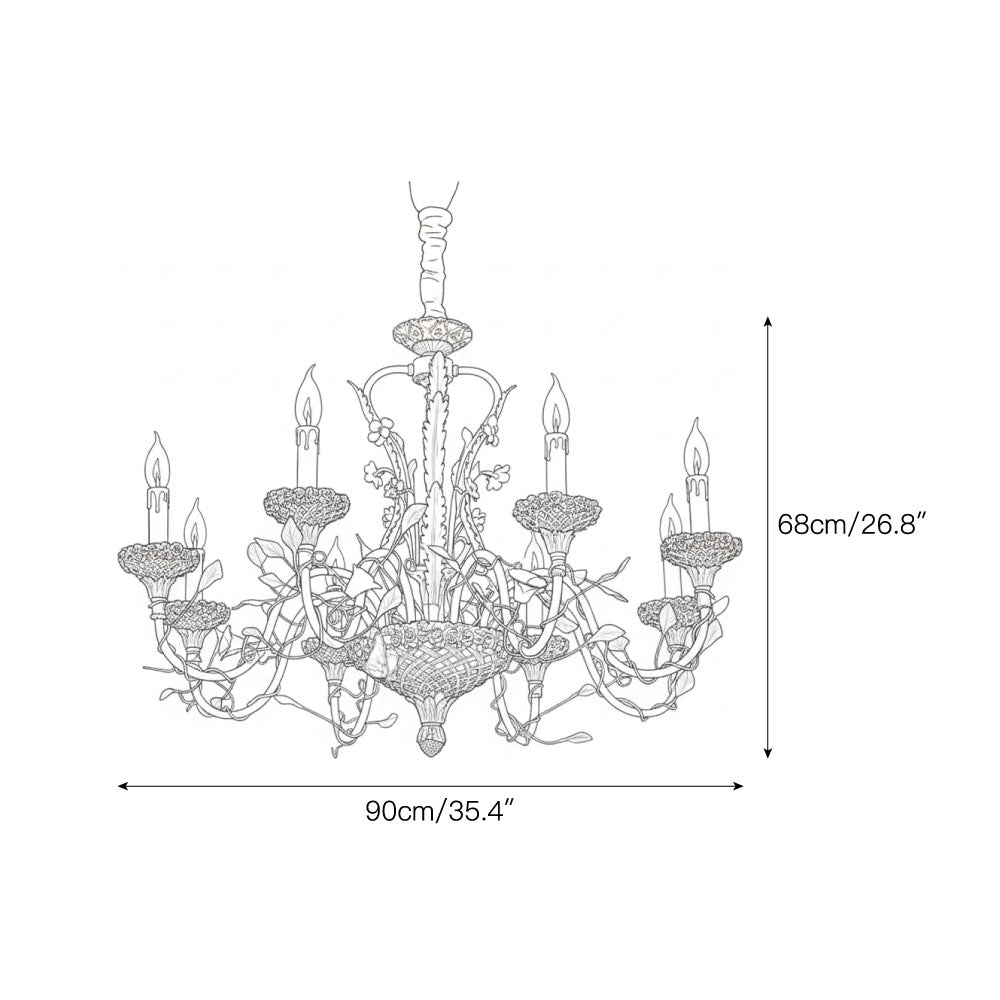 Sabine Flowers Chandelier