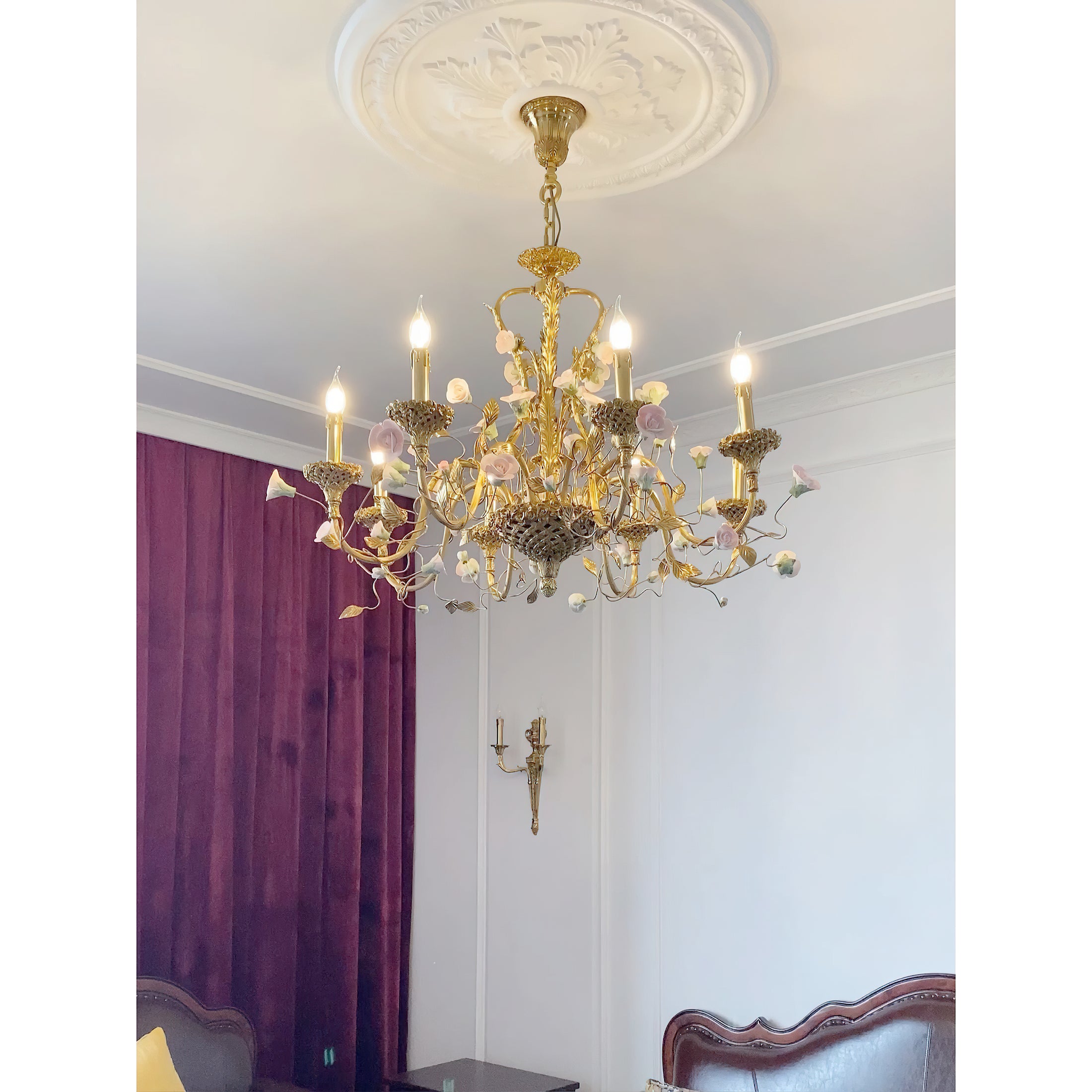 Sabine Flowers Chandelier
