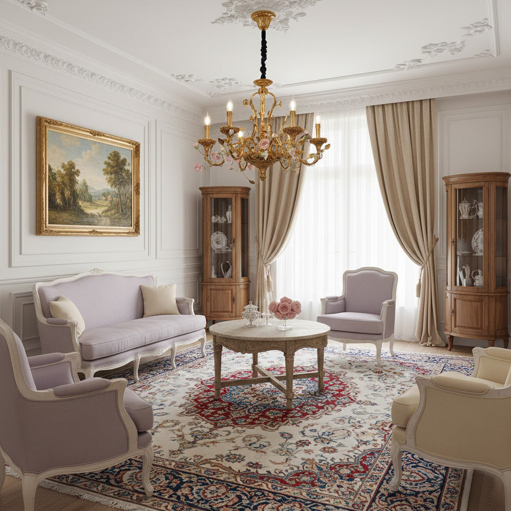 Sabine Flowers Chandelier