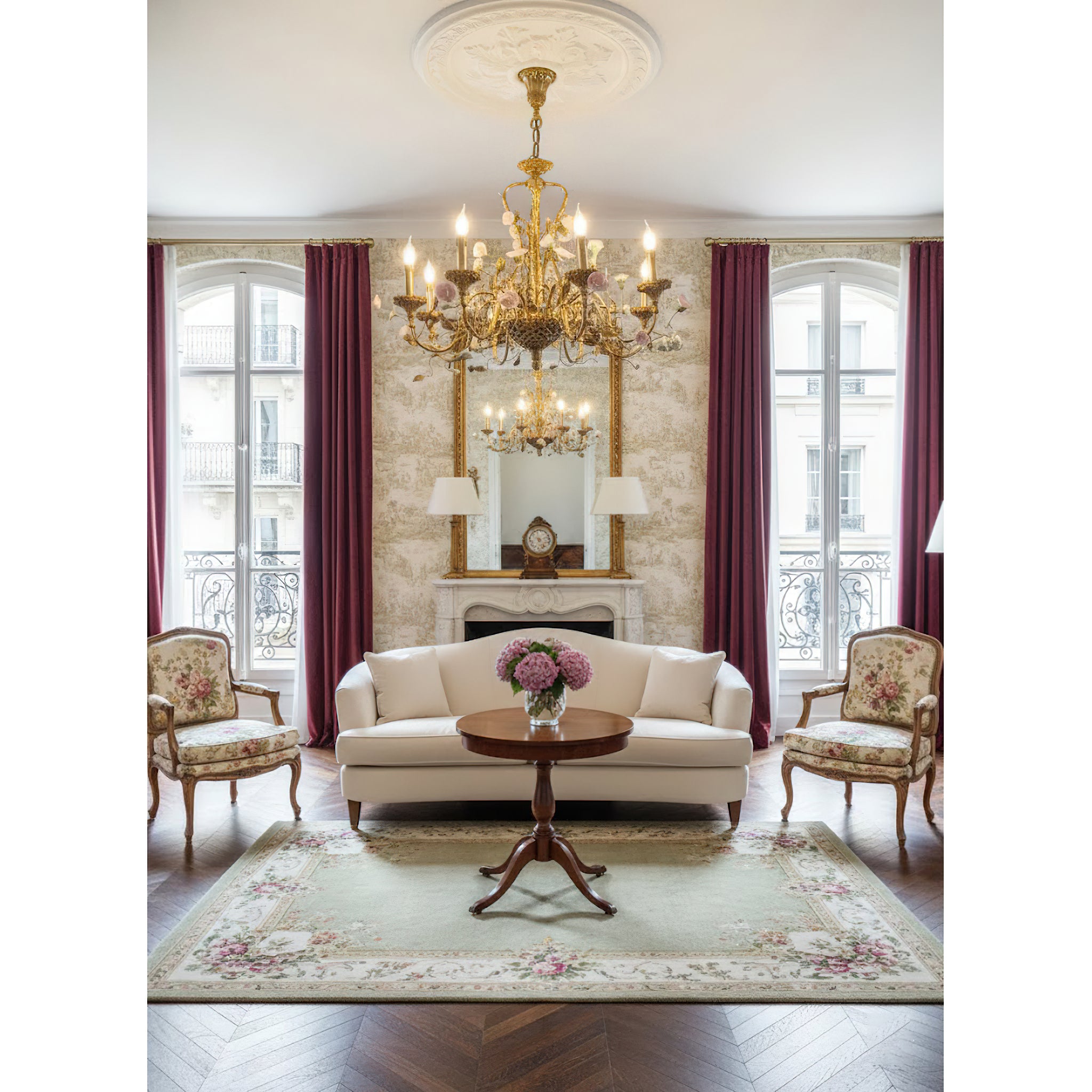 Sabine Flowers Chandelier