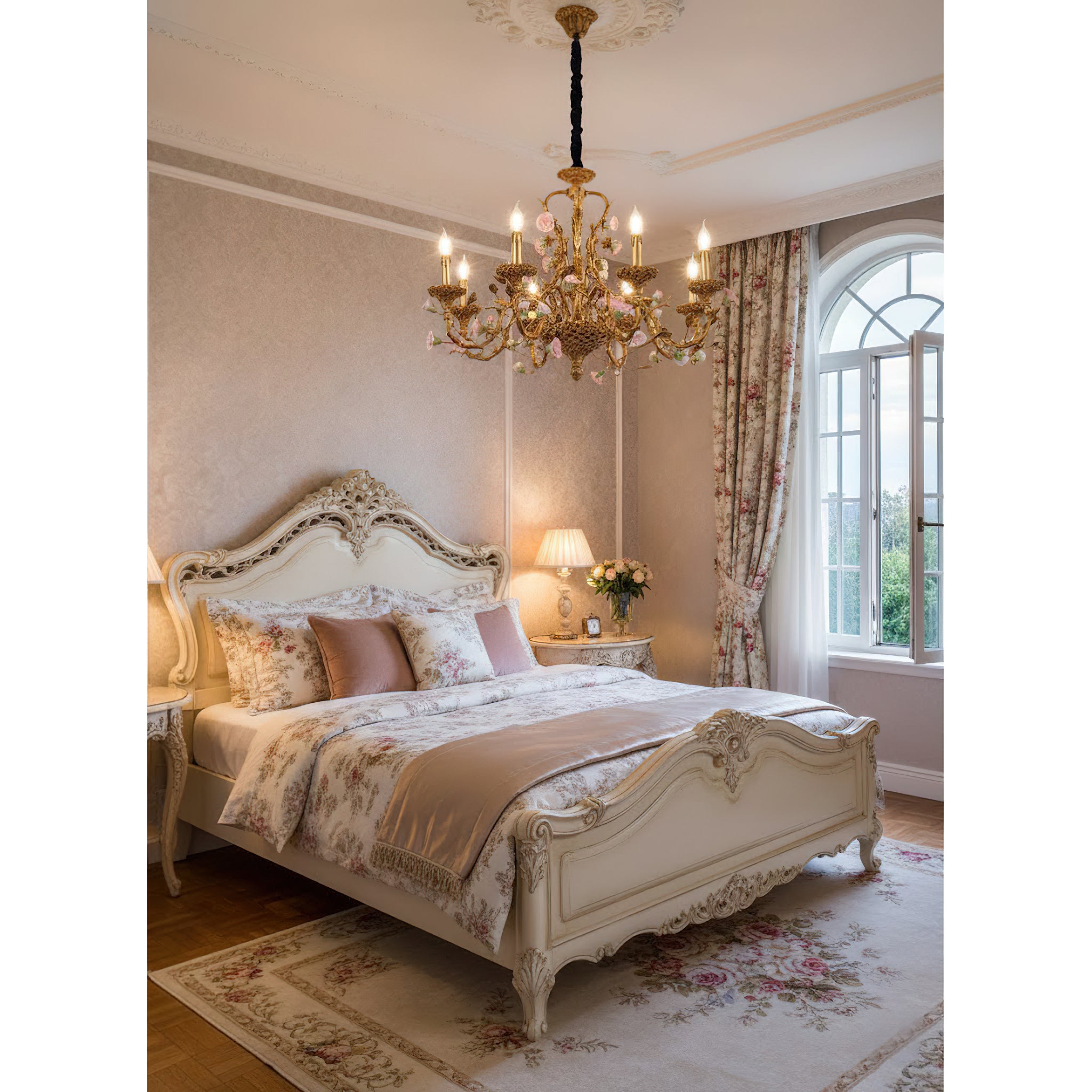 Sabine Flowers Chandelier