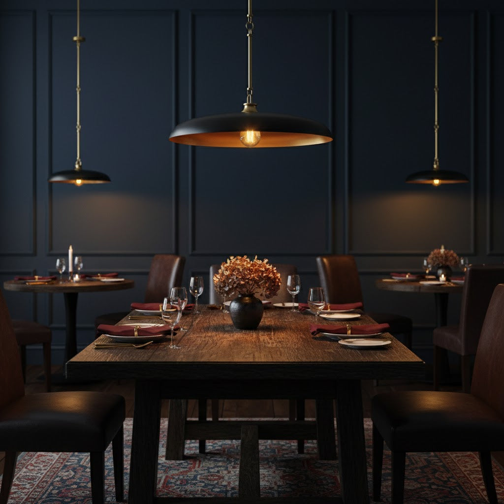 Sadie Saucer Shaped Pendant Lamp