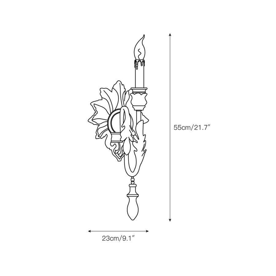 Salento Wall Lamp – detail 3 — Dimension drawings 1