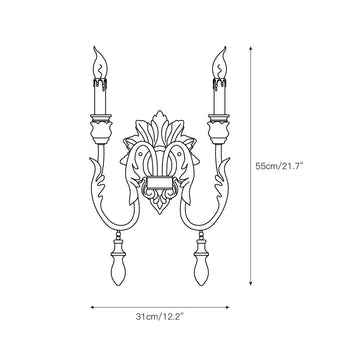 Salento Wall Lamp – detail 4 — Dimension drawings 2