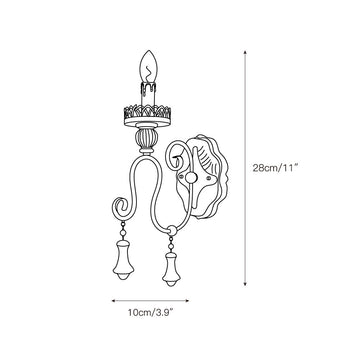 Santa Trinita Sconce – detail 3 — Dimension drawings 1