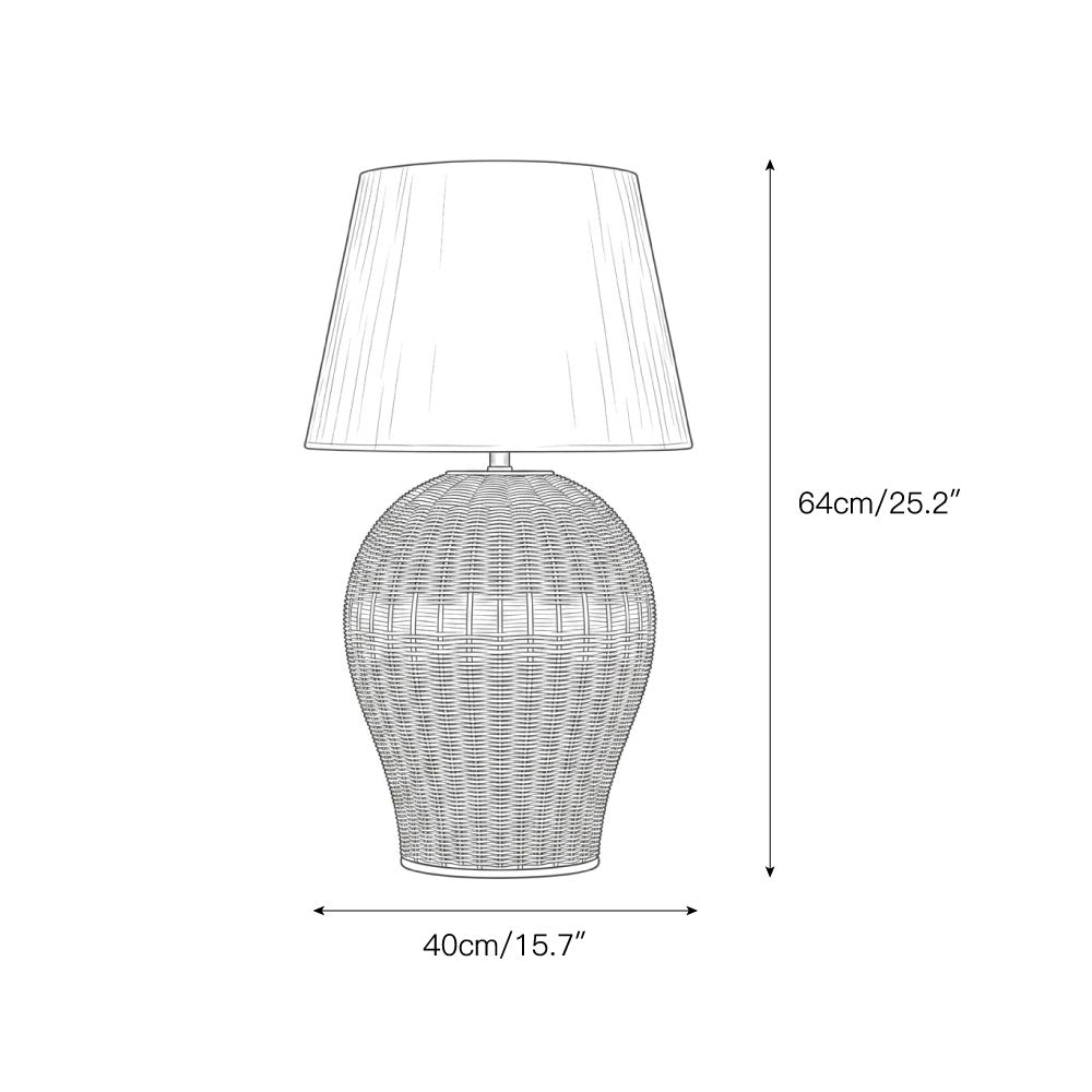 Saona Rattan Table Lamp