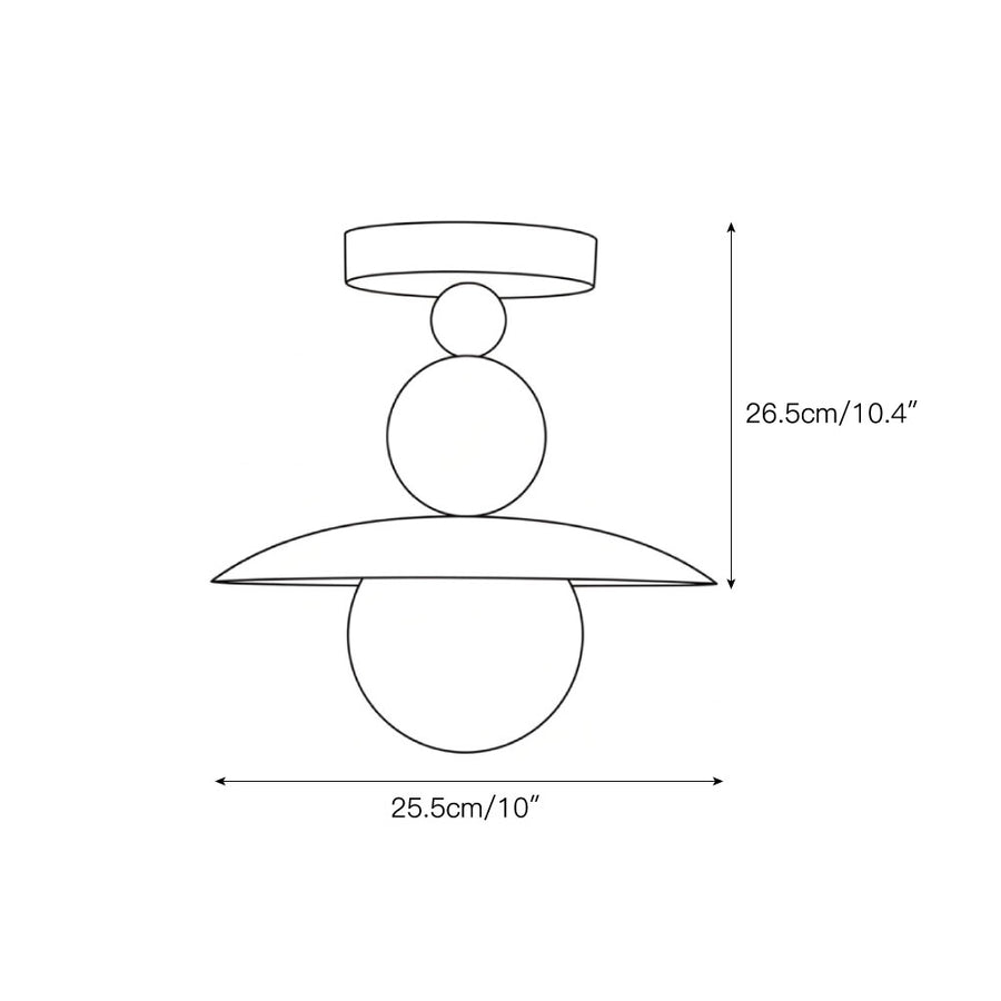 Sasco Ceiling Lamp – detail 3 — Dimension drawings 1