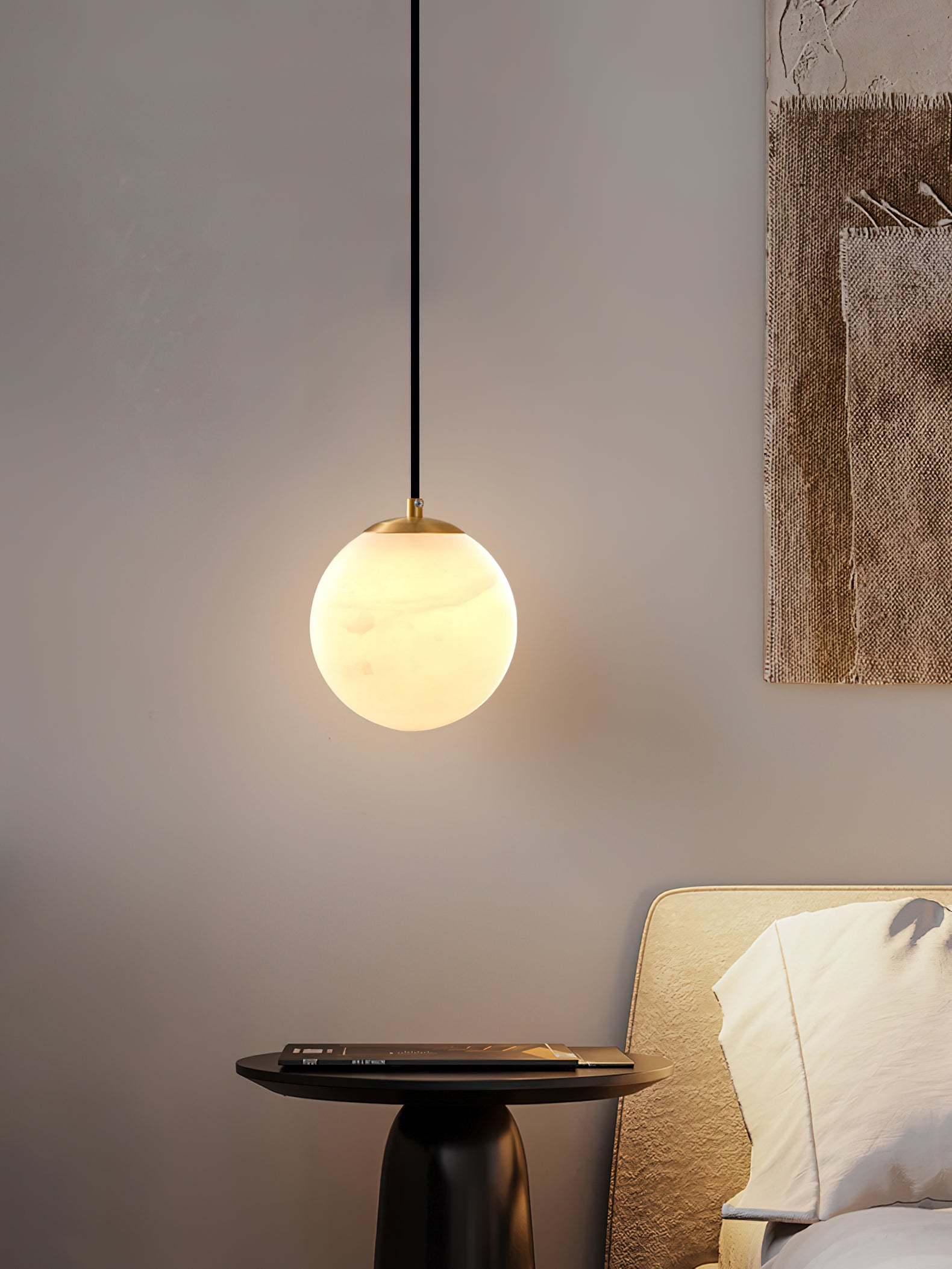 Savina Alabaster Pendant Light