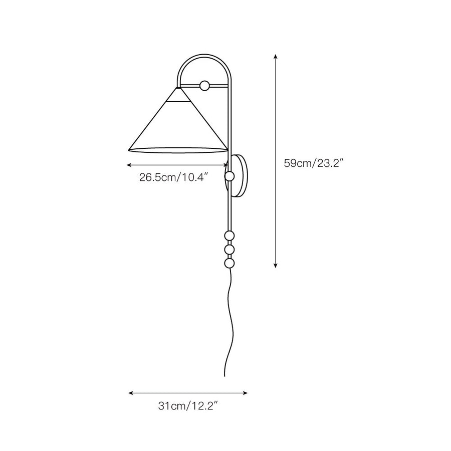 Savoe Plug-In Sconce – detail 3 — Dimension drawings 1