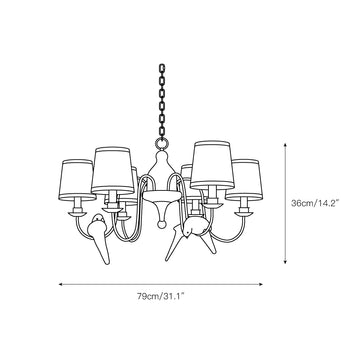 Savor Chandelier – detail 3 — Dimension drawings 1