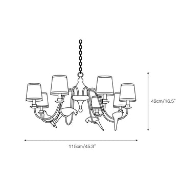 Savor Chandelier – detail 4 — Dimension drawings 2