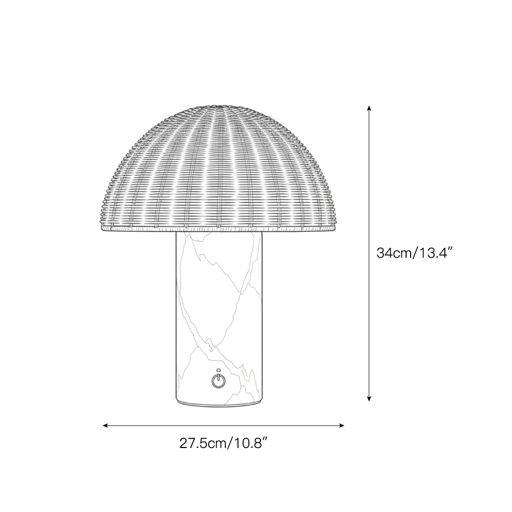 Seine Marble Tabla Lamp