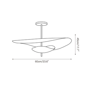 Selene Floating Pendant Lamp – detail 3 — Dimension drawings 1