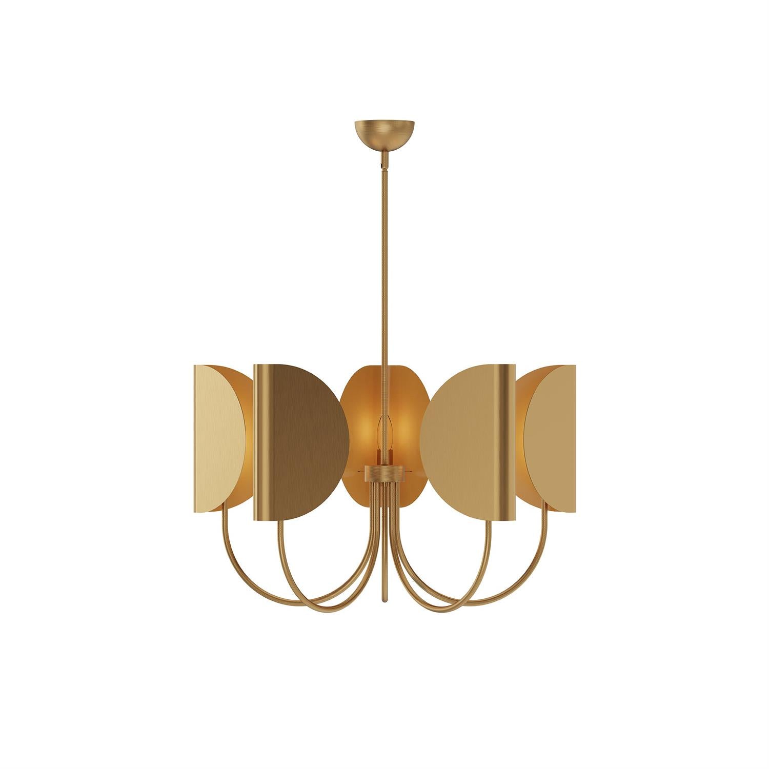 Leaf Brass Chandelier