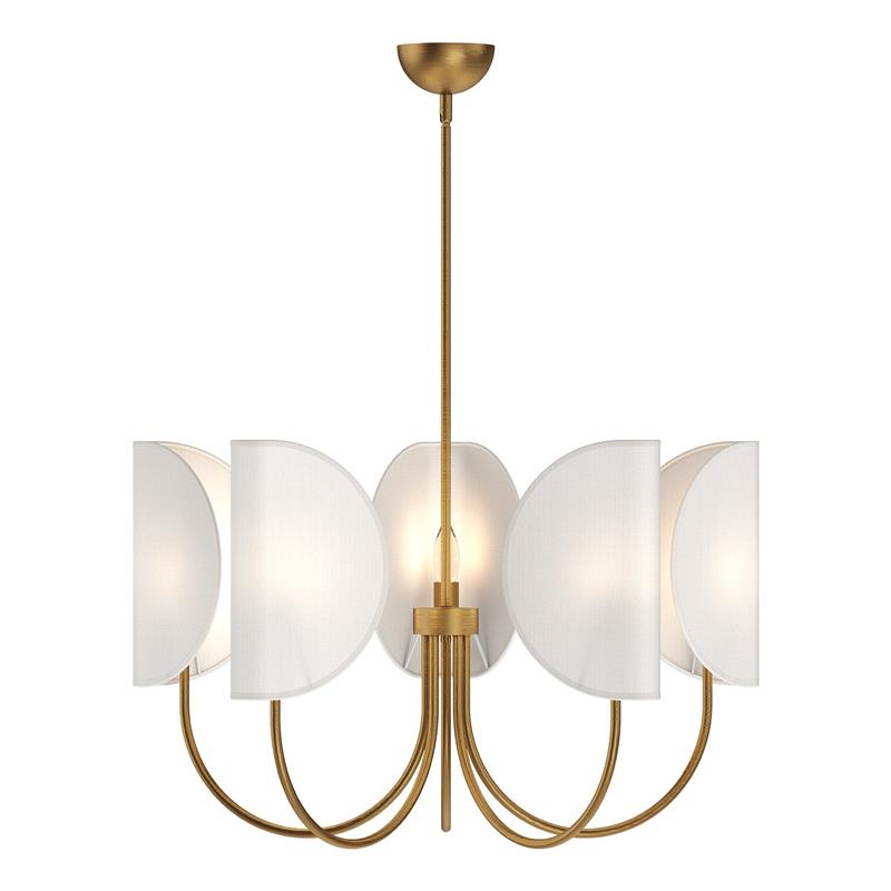 Leaf Brass Chandelier